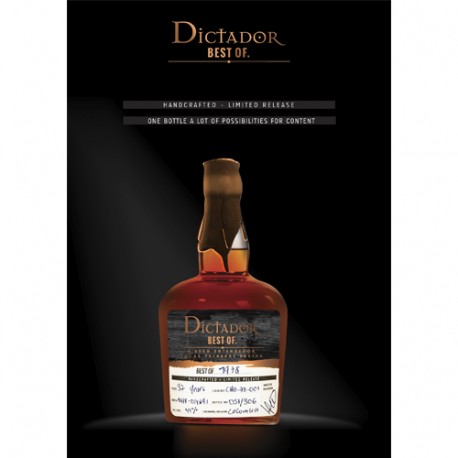 Dictador Rum The best of 1978 41%